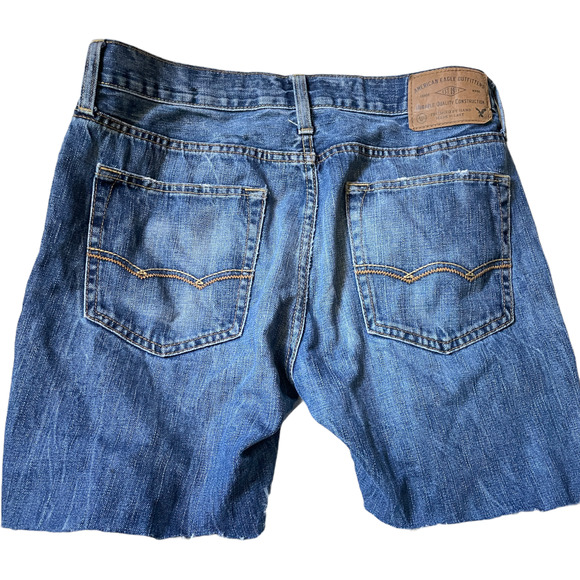 5/$25 American Eagle Men's Cut Off Jean Shorts 30 - Picture 2 of 8